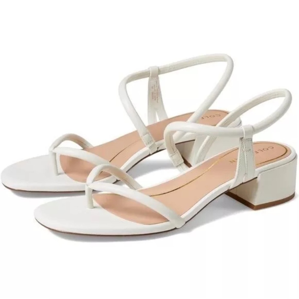 Cole haan cali thong sandals white